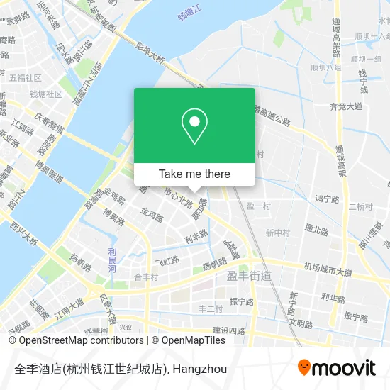 全季酒店(杭州钱江世纪城店) map