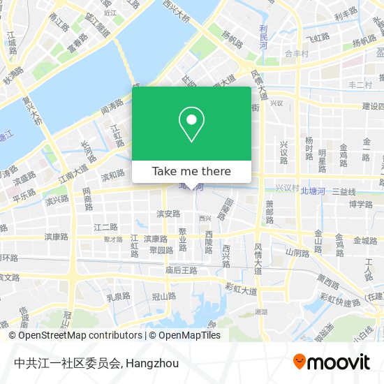 中共江一社区委员会 map