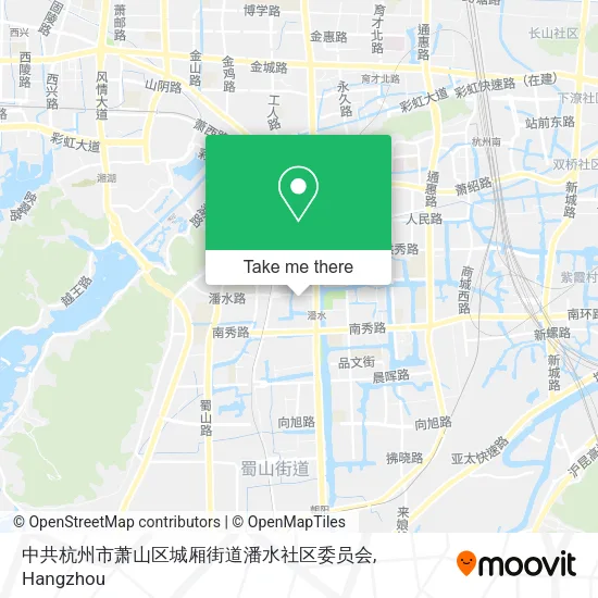 中共杭州市萧山区城厢街道潘水社区委员会 map