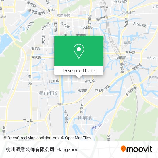 杭州添意装饰有限公司 map