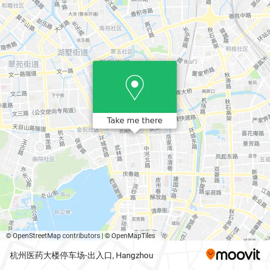 杭州医药大楼停车场-出入口 map
