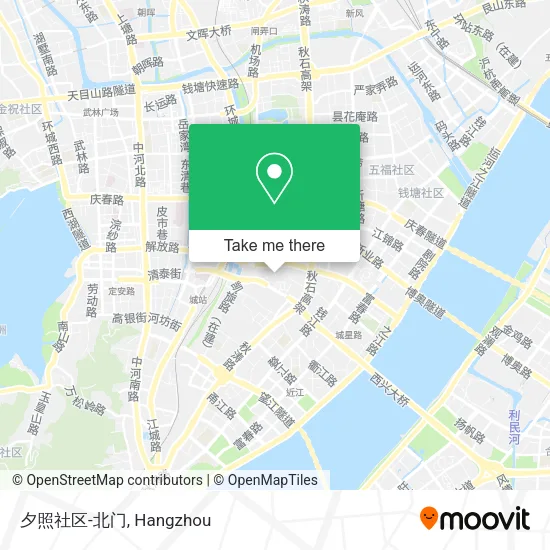 夕照社区-北门 map