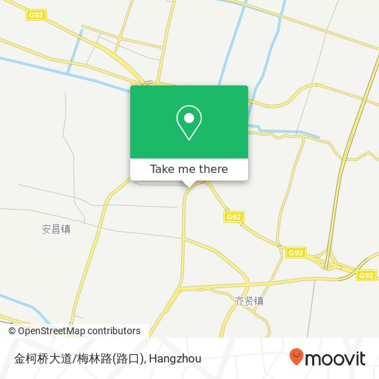 金柯桥大道/梅林路(路口) map