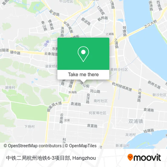 中铁二局杭州地铁6-3项目部 map