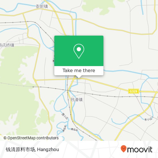 钱清原料市场 map