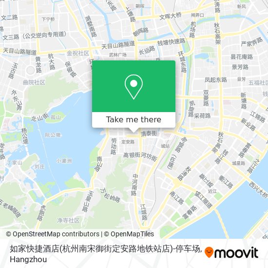 如家快捷酒店(杭州南宋御街定安路地铁站店)-停车场 map