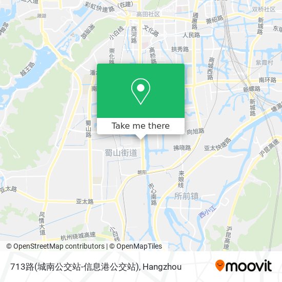 713路(城南公交站-信息港公交站) map