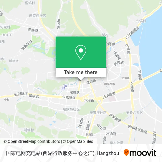 国家电网充电站(西湖行政服务中心之江) map