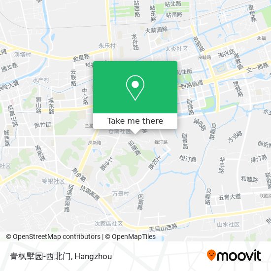 青枫墅园-西北门 map