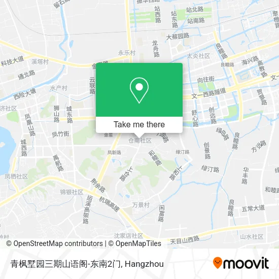 青枫墅园三期山语阁-东南2门 map