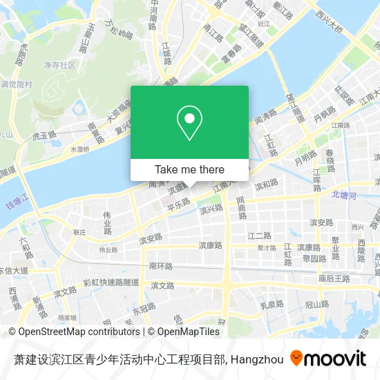 萧建设滨江区青少年活动中心工程项目部 map