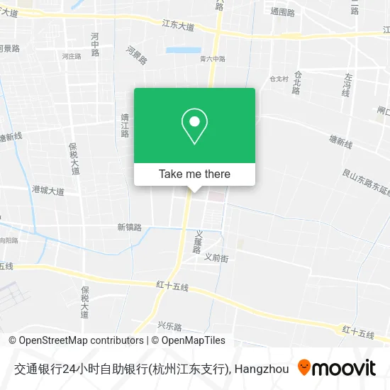 交通银行24小时自助银行(杭州江东支行) map