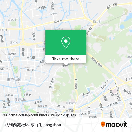 杭钢西苑社区-东1门 map