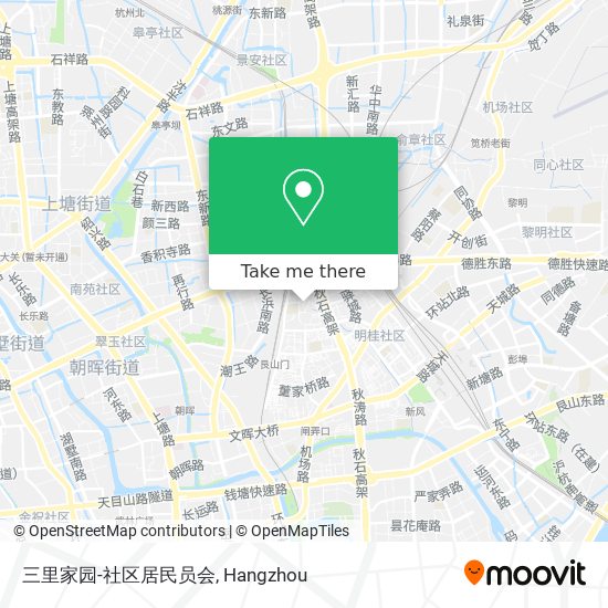 三里家园-社区居民员会 map