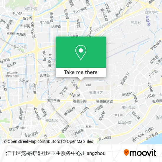 江干区笕桥街道社区卫生服务中心 map