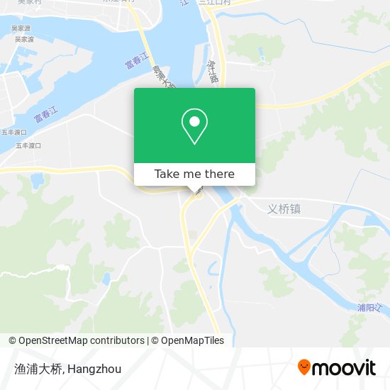 渔浦大桥 map