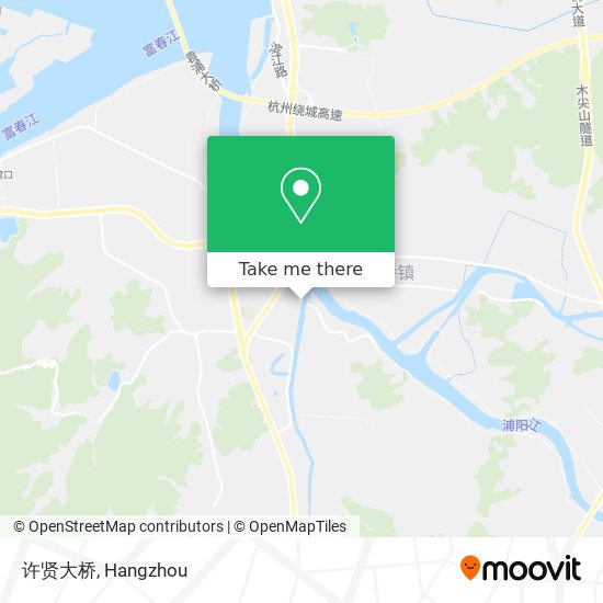 许贤大桥 map