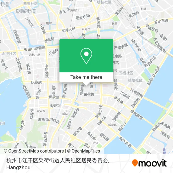 杭州市江干区采荷街道人民社区居民委员会 map