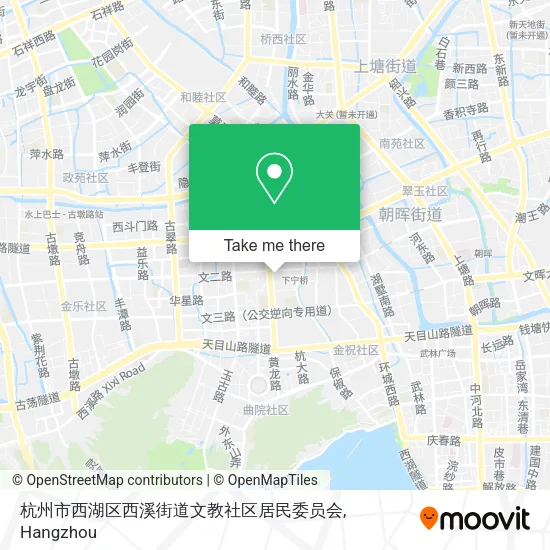 杭州市西湖区西溪街道文教社区居民委员会 map