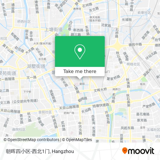 朝晖四小区-西北1门 map