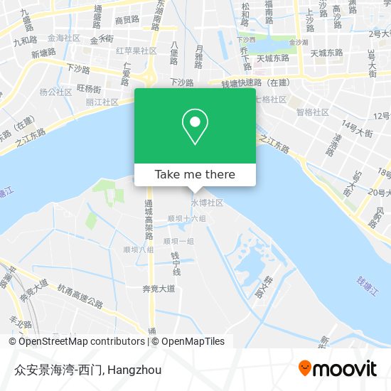 众安景海湾-西门 map