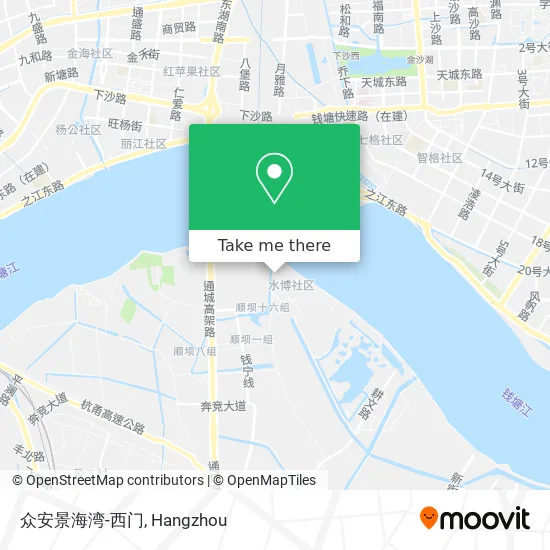 众安景海湾-西门 map