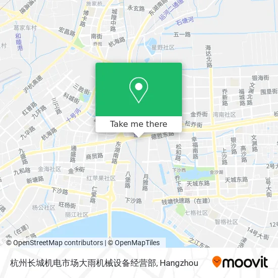 杭州长城机电市场大雨机械设备经营部 map