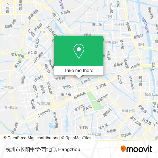 杭州市长阳中学-西北门 map