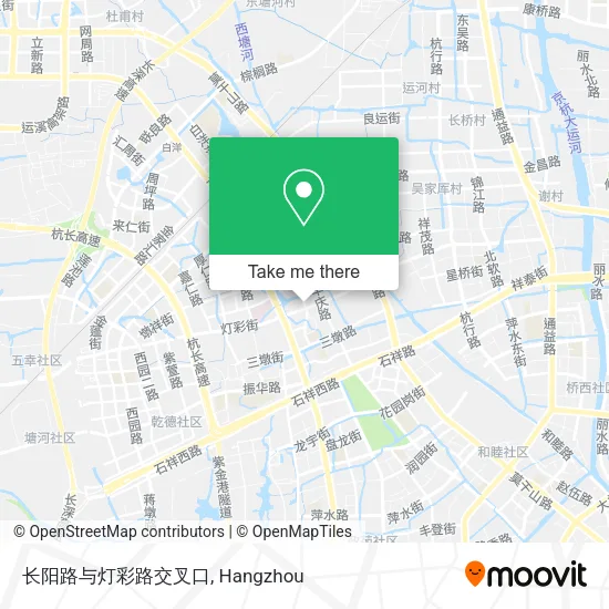 长阳路与灯彩路交叉口 map