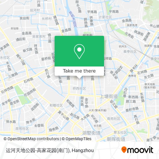 运河天地公园-高家花园(南门) map