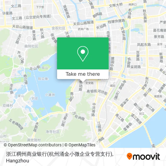 浙江稠州商业银行(杭州涌金小微企业专营支行) map