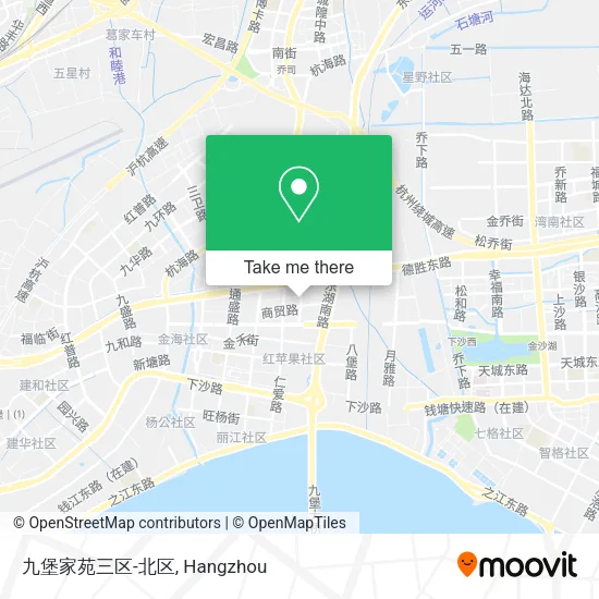 九堡家苑三区-北区 map