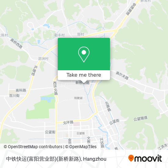 中铁快运(富阳营业部)(新桥新路) map