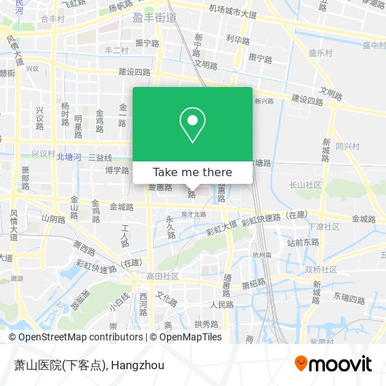萧山医院(下客点) map