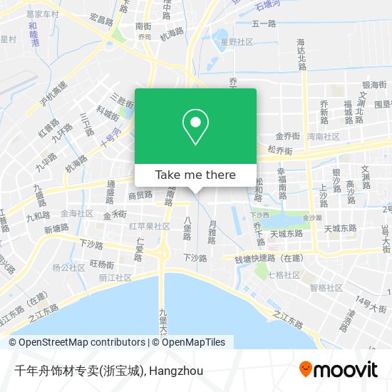 千年舟饰材专卖(浙宝城) map