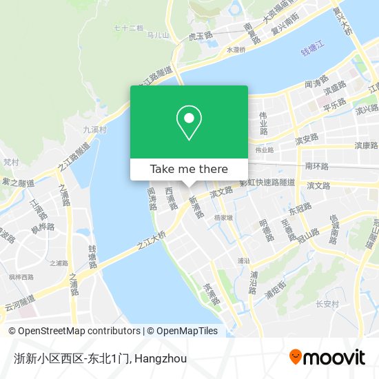 浙新小区西区-东北1门 map