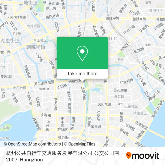 杭州公共自行车交通服务发展有限公司 公交公司南2007 map