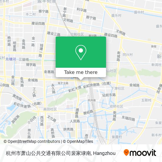 杭州市萧山公共交通有限公司裴家埭南 map