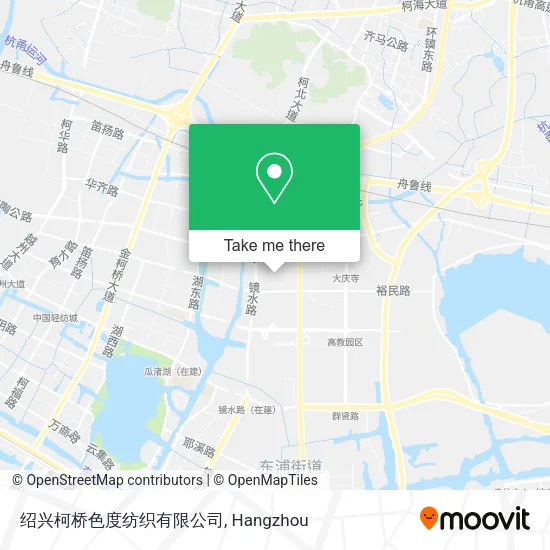 绍兴柯桥色度纺织有限公司 map