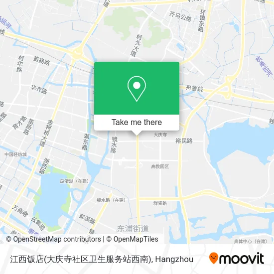 江西饭店(大庆寺社区卫生服务站西南) map