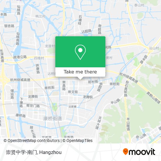 崇贤中学-南门 map