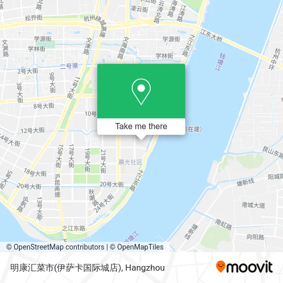 明康汇菜市(伊萨卡国际城店) map