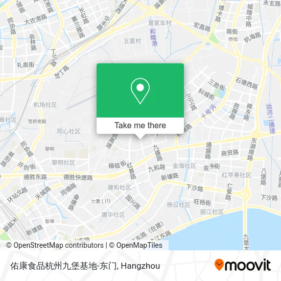 佑康食品杭州九堡基地-东门 map
