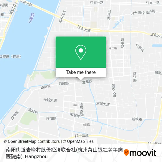 南阳街道岩峰村股份经济联合社(杭州萧山钱红老年病医院南) map