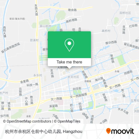 杭州市余杭区仓前中心幼儿园 map