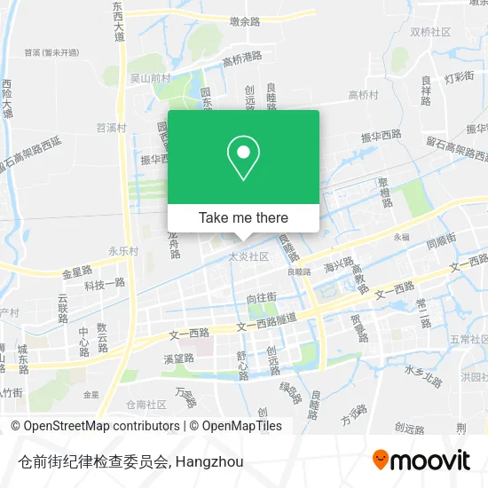 仓前街纪律检查委员会 map