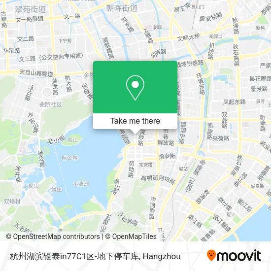 杭州湖滨银泰in77C1区-地下停车库 map