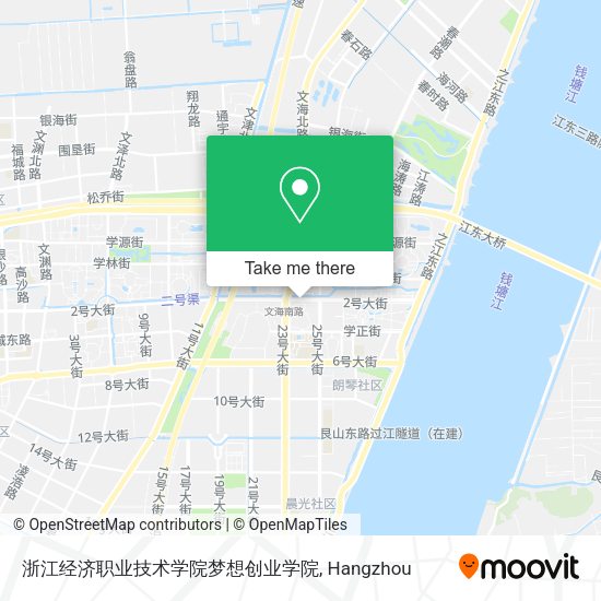 浙江经济职业技术学院梦想创业学院 map