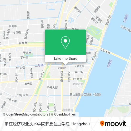 浙江经济职业技术学院梦想创业学院 map