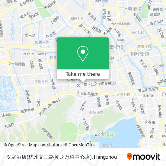 汉庭酒店(杭州文三路黄龙万科中心店) map